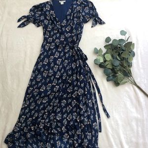 Floral Wrap Dress